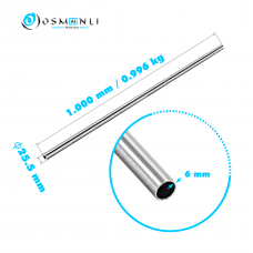 Alüminyum Boru Dış Çap 25,5mm  Et Kalınlık 6mm